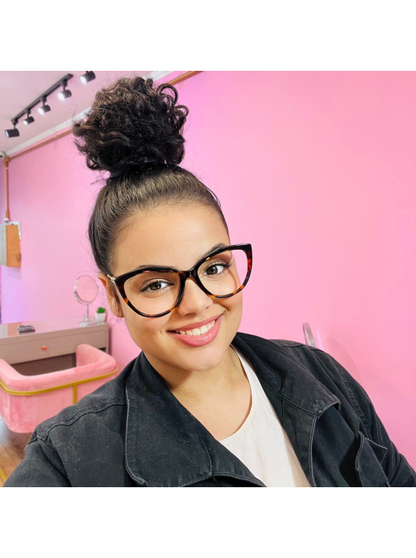 Armação de Óculos Gatinho TF2161 Marrom Tartaruga